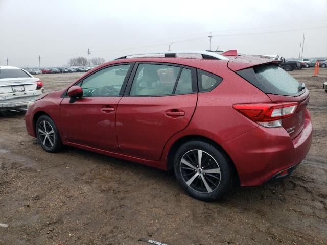 4S3GTAC62K3756782 - 2019 SUBARU IMPREZA PREMIUM RED photo 2