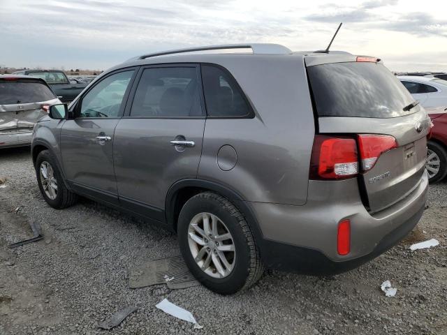 5XYKT4A69FG634775 - 2015 KIA SORENTO LX SILVER photo 2