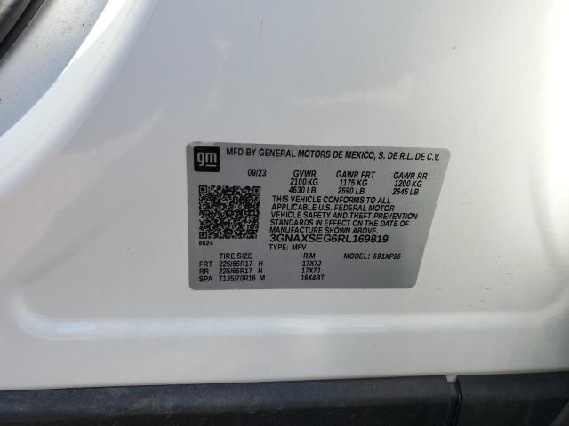 3GNAXSEG6RL169819 - 2024 CHEVROLET EQUINOX LS 白色 照片 13