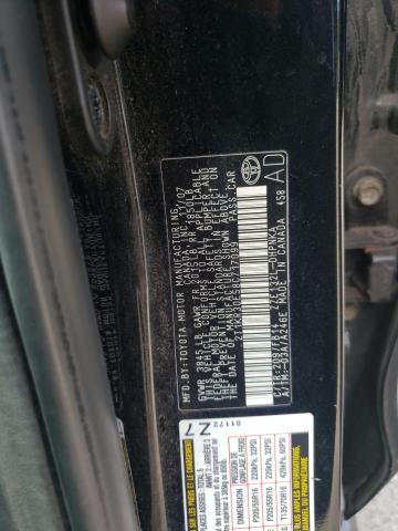 2T1KR30E58C717099 - 2008 TOYOTA COROLLA MA XR BLACK photo 12