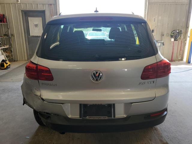 WVGAV7AX6FW510543 - 2015 VOLKSWAGEN TIGUAN S SILVER photo 6