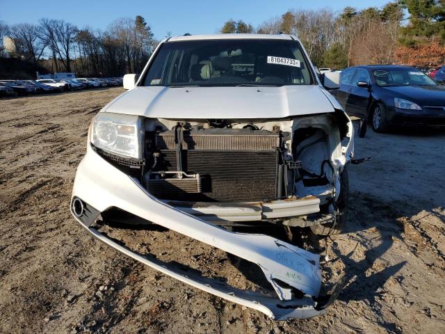 5FNYF4H59DB040836 - 2013 HONDA PILOT EXL WHITE photo 5