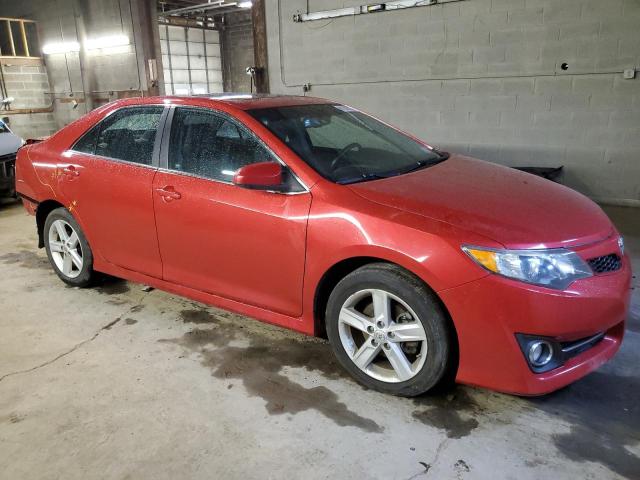 4T1BF1FK0CU506457 - 2012 TOYOTA CAMRY BASE RED photo 4