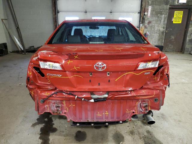 4T1BF1FK0CU506457 - 2012 TOYOTA CAMRY BASE RED photo 6