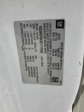 1GCWGFBA2E1117949 - 2014 CHEVROLET EXPRESS G2 白色 照片 13