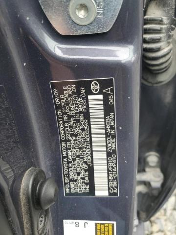 JTDKN3DU1A0052599 - 2010 TOYOTA PRIUS GRAY photo 12