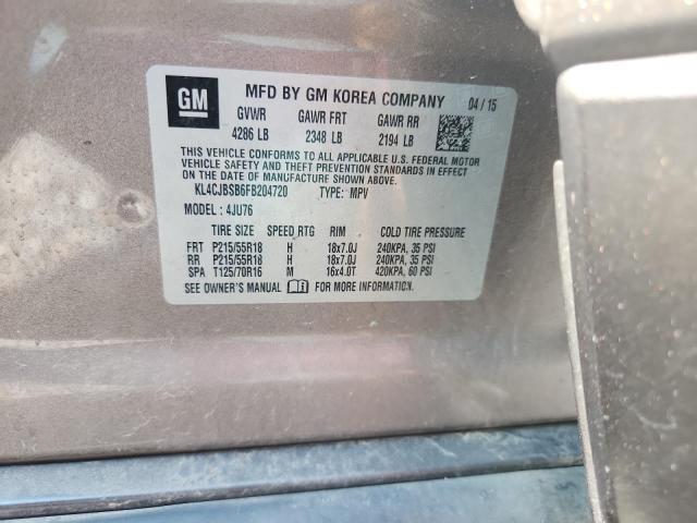 KL4CJBSB6FB204720 - 2015 BUICK ENCORE CONVENIENCE 棕色 照片 12