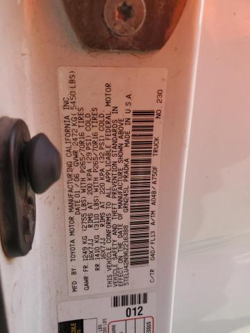 5TELU42N96Z216388 - 2006 TOYOTA TACOMA DOUBLE CAB 白色 照片 12