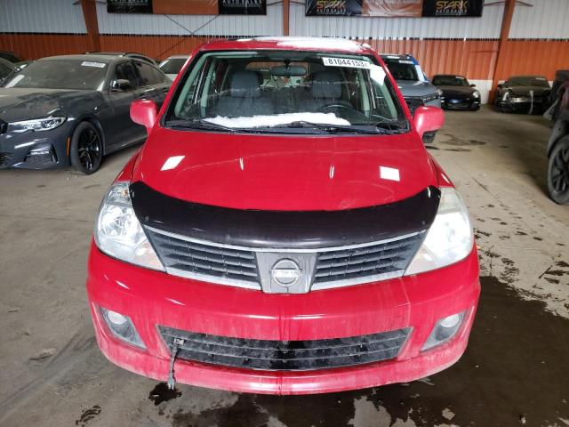 3N1BC13E59L451926 - 2009 NISSAN VERSA S RED photo 5