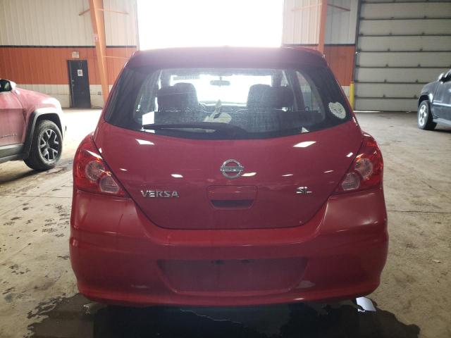 3N1BC13E59L451926 - 2009 NISSAN VERSA S RED photo 6