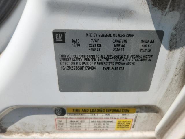 1G1ZK57B59F179404 - 2009 CHEVROLET MALIBU LTZ 白色 照片 12