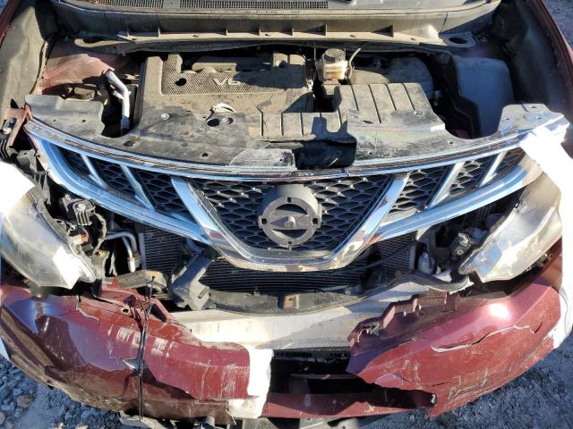 JN8AZ1MW3BW180576 - 2011 NISSAN MURANO S RED photo 11