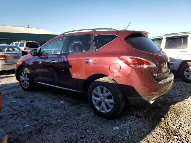 JN8AZ1MW3BW180576 - 2011 NISSAN MURANO S RED photo 2