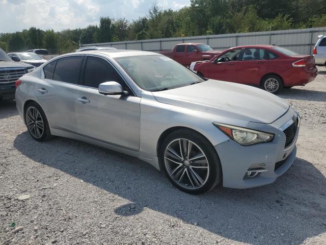 JN1BV7AR3EM682519 - 2014 INFINITI Q50 BASE Gümüş foto 4