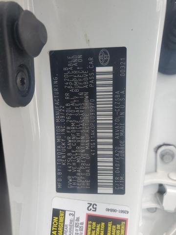 4T1G11AK0PU099970 - 2023 TOYOTA CAMRY SE NIGHT SHADE WHITE photo 13