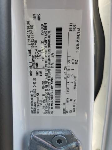 1FMCU9GD5JUC11098 - 2018 FORD ESCAPE SE WHITE photo 13