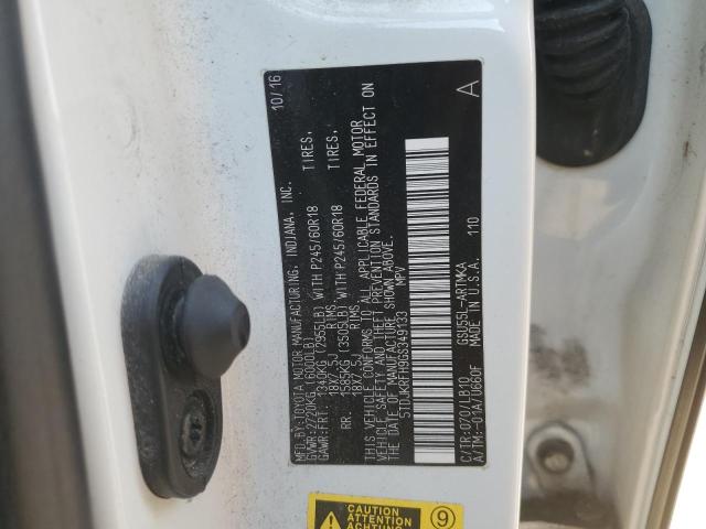 5TDJKRFH9GS349133 - 2016 TOYOTA HIGHLANDER XLE 白色 照片 13