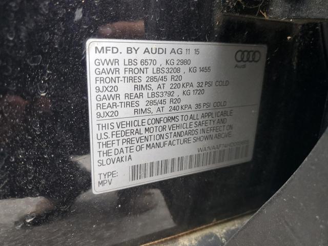 WA1VAAF74HD003608 - 2017 AUDI Q7 PRESTIGE Қара фото 13