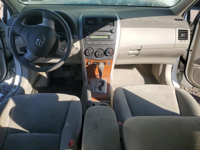 2T1BU40E39C081157 - 2009 TOYOTA COROLLA BASE WHITE photo 8