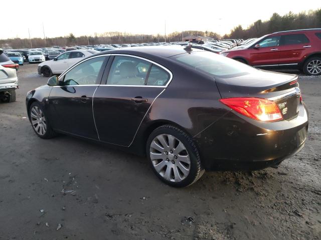 W04G15GV0B1124254 - 2011 BUICK REGAL CXL BROWN photo 2