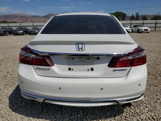 1HGCR2E58HA286559 - 2017 HONDA ACCORD SPORT WHITE photo 6