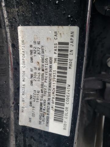 JM1BPBJM0K1139933 - 2019 MAZDA 3 黑色 照片 12