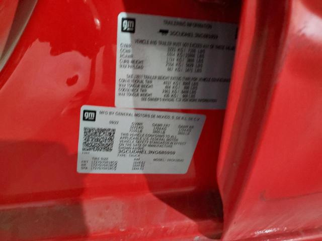 3GCUDHEL3NG685959 - 2022 CHEVROLET SILVERADO K1500 ZR2 RED photo 12