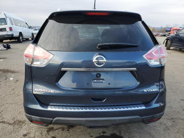 KNMAT2MV7GP664293 - 2016 NISSAN ROGUE S BLUE photo 6