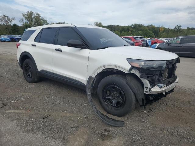 1FM5K8AB5LGA97038 - 2020 FORD EXPLORER POLICE INTERCEPTOR Beyaz fotoğraf 4