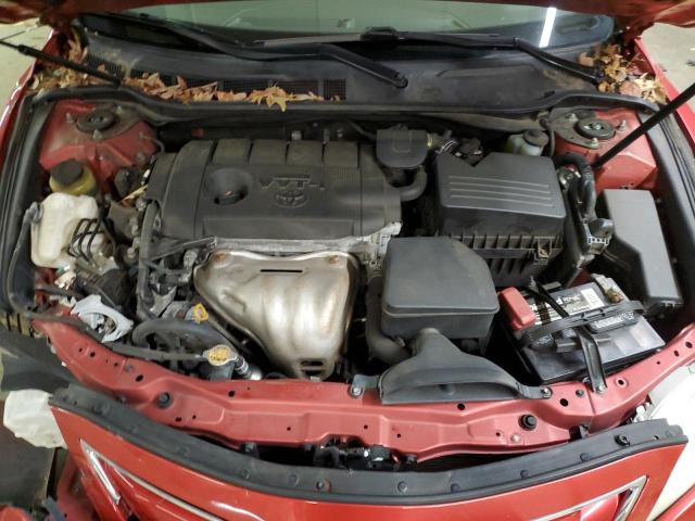 4T1BF3EK6BU592336 - 2011 TOYOTA CAMRY BASE RED photo 11