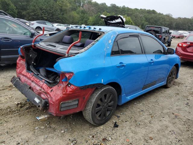 2T1BU4EE6AC191522 - 2010 TOYOTA COROLLA BASE Blau Foto 3