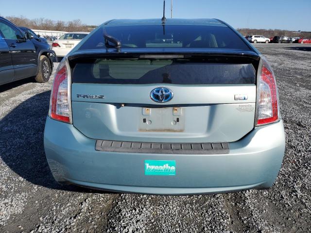 JTDKN3DU0D1622784 - 2013 TOYOTA PRIUS TURQUOISE photo 6