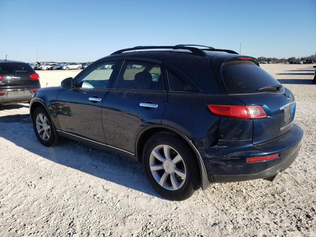 JNRAS08W35X200828 - 2005 INFINITI FX35 BLUE photo 2