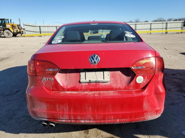 3VW2K7AJXCM377713 - 2012 VOLKSWAGEN JETTA BASE RED photo 6