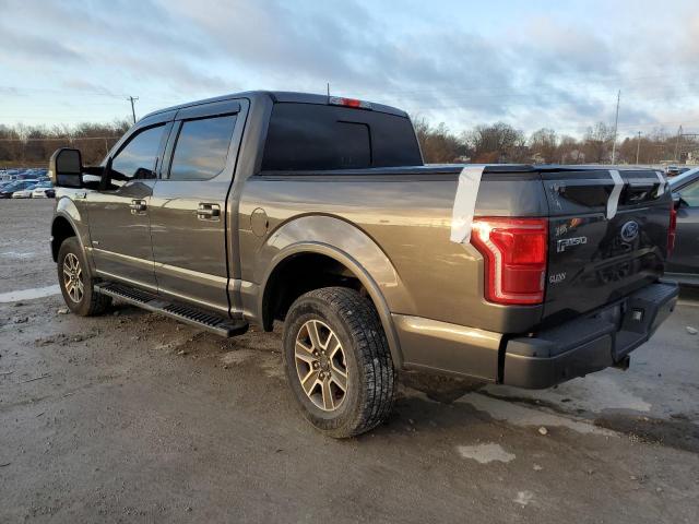 1FTEW1EPXFFC63358 - 2015 FORD F150 SUPERCREW GRAY photo 2