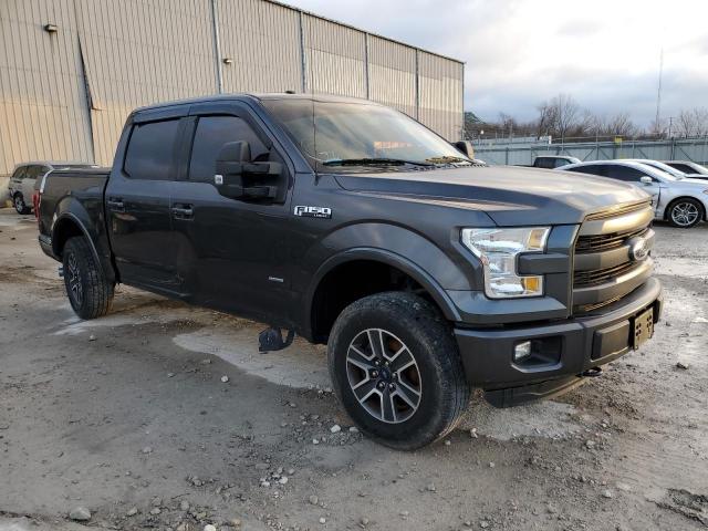 1FTEW1EPXFFC63358 - 2015 FORD F150 SUPERCREW GRAY photo 4