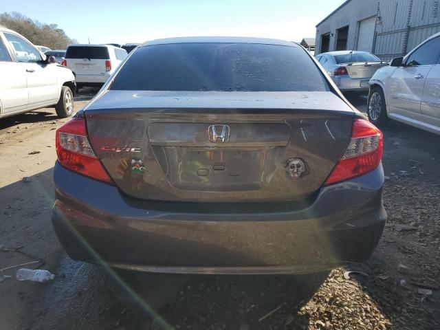 19XFB2F53CE021293 - 2012 HONDA CIVIC LX GRAY photo 6