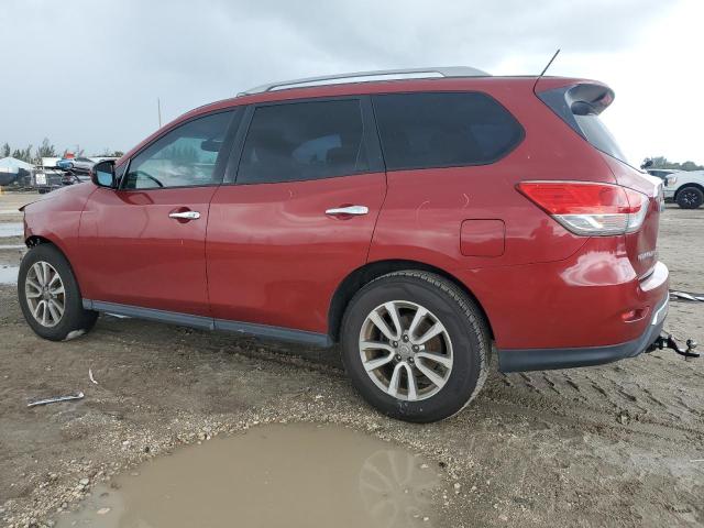 5N1AR2MN3FC620923 - 2015 NISSAN PATHFINDER S RED photo 2