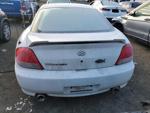 KMHHM65D85U164100 - 2005 HYUNDAI TIBURON WHITE photo 6