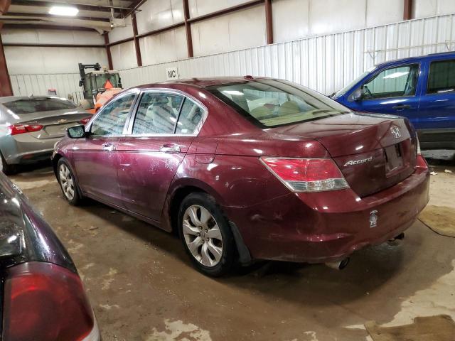 1HGCP36848A030651 - 2008 HONDA ACCORD EXL BURGUNDY photo 2