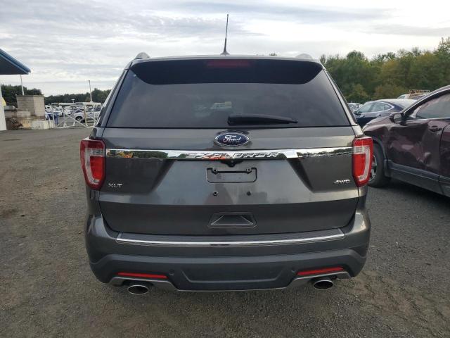 1FM5K8D8XJGB37675 - 2018 FORD EXPLORER XLT GRAY photo 6