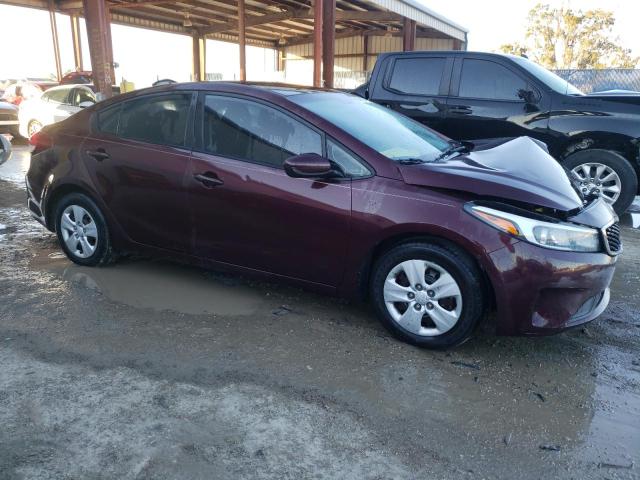 3KPFK4A79HE053497 - 2017 KIA FORTE LX MAROON photo 4