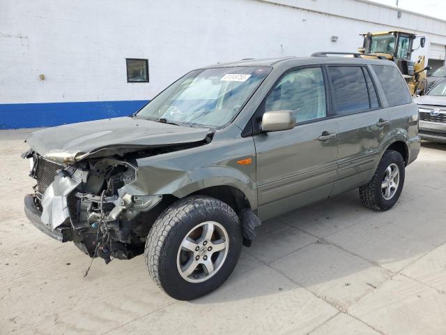 5FNYF18767B032956 - 2007 HONDA PILOT EXL GREEN photo 1