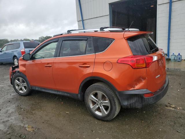 JTMRFREV5FD123969 - 2015 TOYOTA RAV4 XLE Orange photo 2