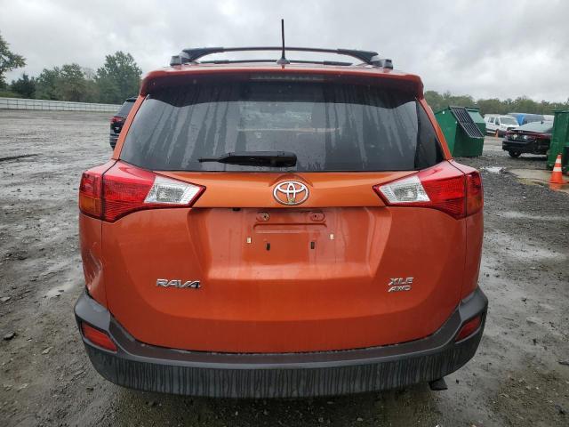 JTMRFREV5FD123969 - 2015 TOYOTA RAV4 XLE Orange photo 6