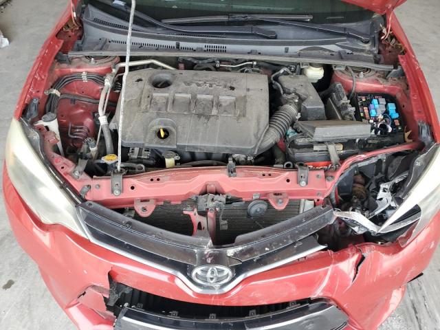 2T1BURHE5FC478754 - 2015 TOYOTA COROLLA L RED photo 11