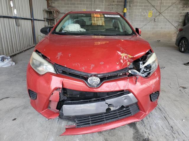 2T1BURHE5FC478754 - 2015 TOYOTA COROLLA L RED photo 5