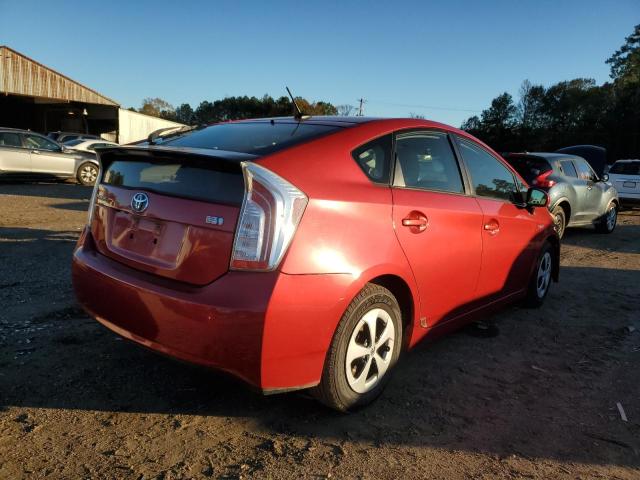 JTDKN3DU3D1622195 - 2013 TOYOTA PRIUS BURGUNDY photo 3