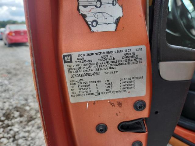 3GNDA13D78S648949 - 2008 CHEVROLET HHR LS ORANGE photo 12