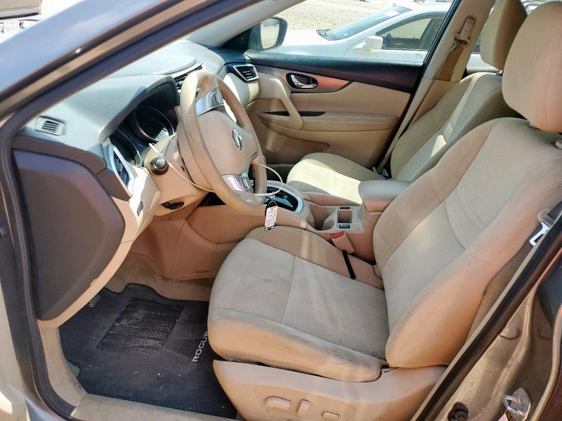 KNMAT2MT2FP562056 - 2015 NISSAN ROGUE S GRAY photo 7